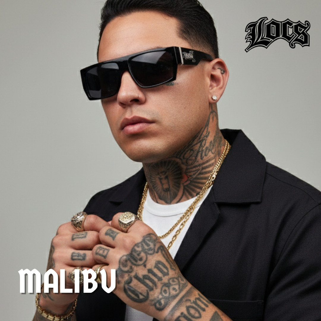 Authentic LOCS Sunglasses Hardcore Cholo Style Street Shades Super Dark