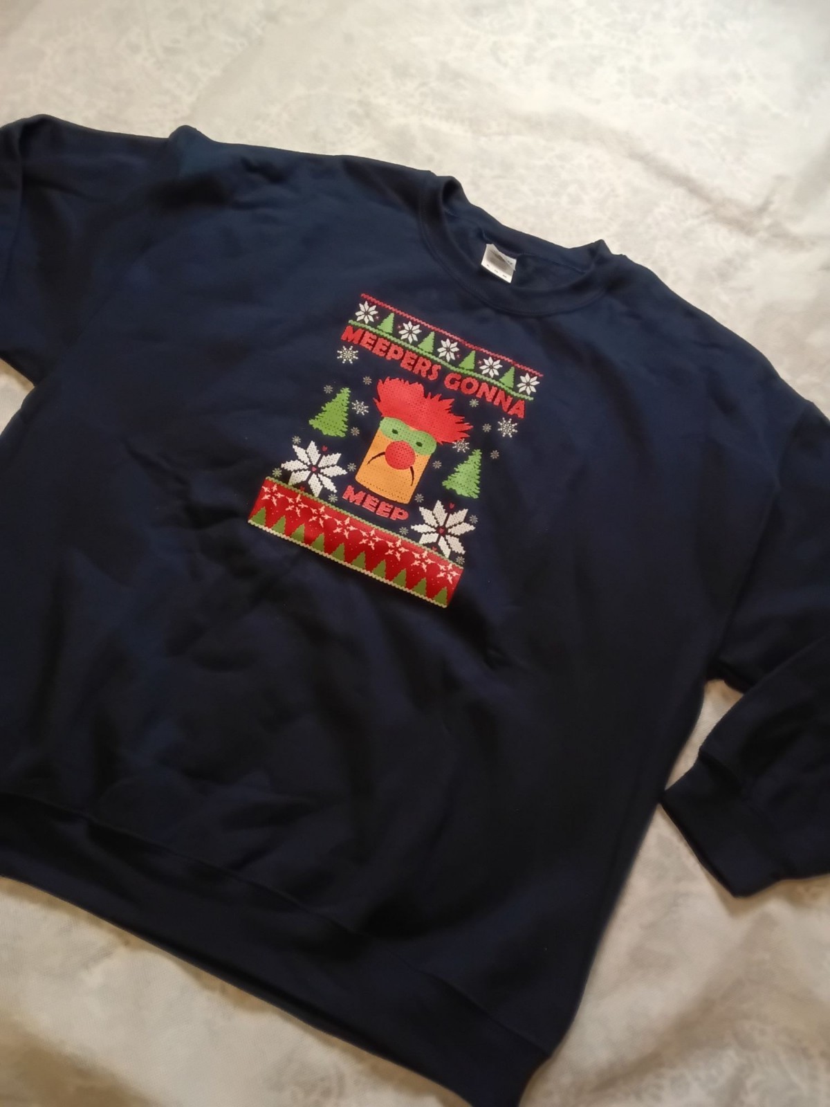 Beaker The Muppets Meep Sweatshirt XL Crewneck Gildan