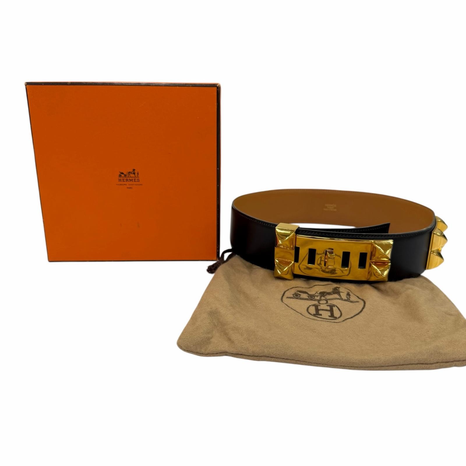 HERMÈS Hermes Collier de Chien Leather Belt – DUTY FREE