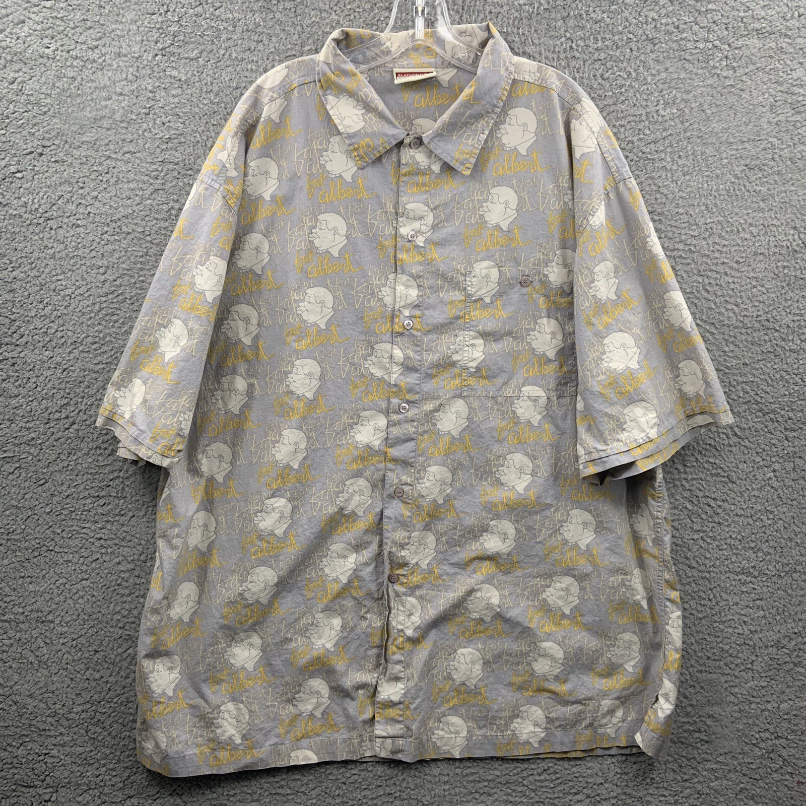Vintage FUBU Shirt Mens 2XL XXL Fat Albert All Over Print VTG 90s Rap Hip Hop