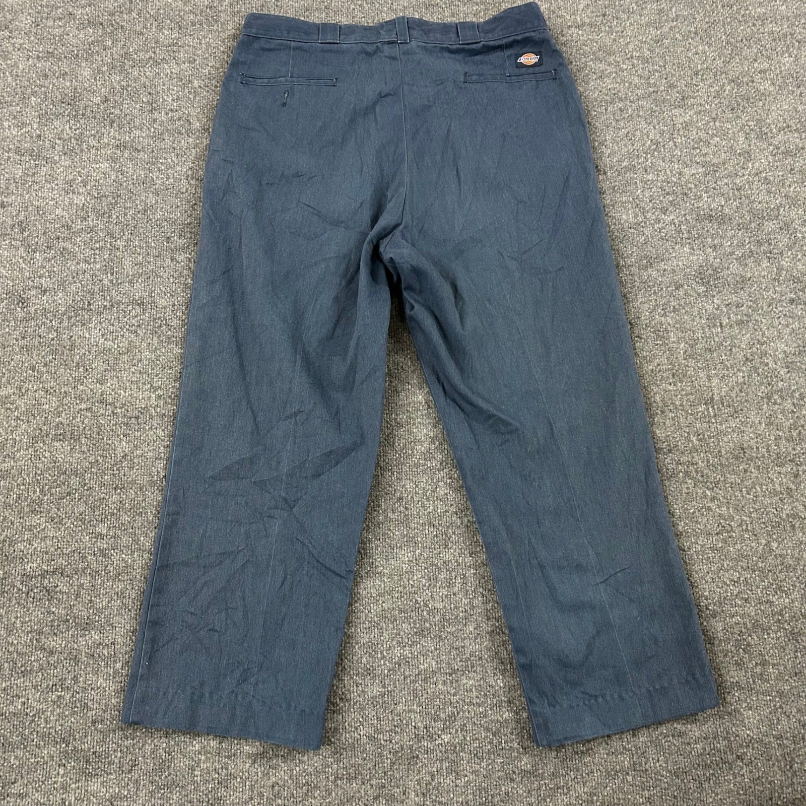 Dickies Pants Mens Size 38×24 Blue Straight Leg Twill Casual Workwear Utility
