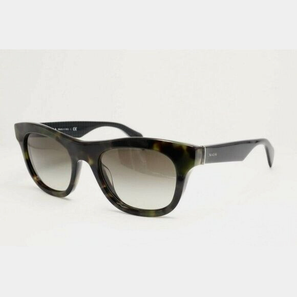 Prada SPR 04Q LAB-4M1 Square Tortoise Sunglasses Brown READ DETAIL
