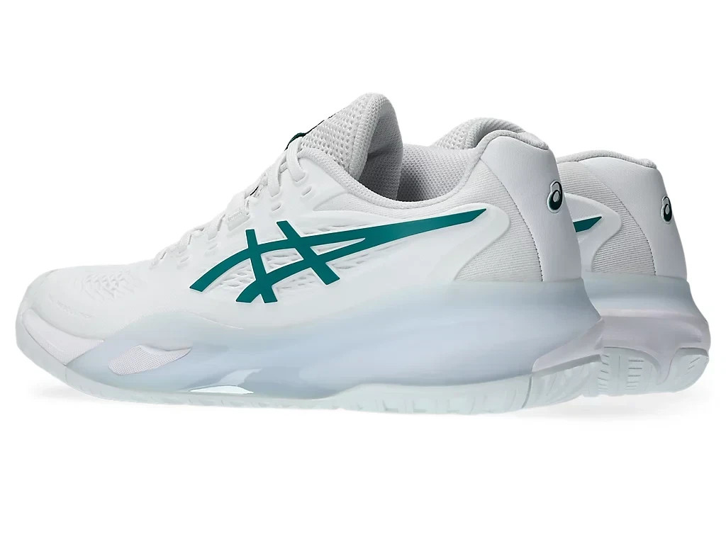 Asics Gel-Resolution 10 White Pitch Green All Court 1042A279-103 Women’s US4.5-1