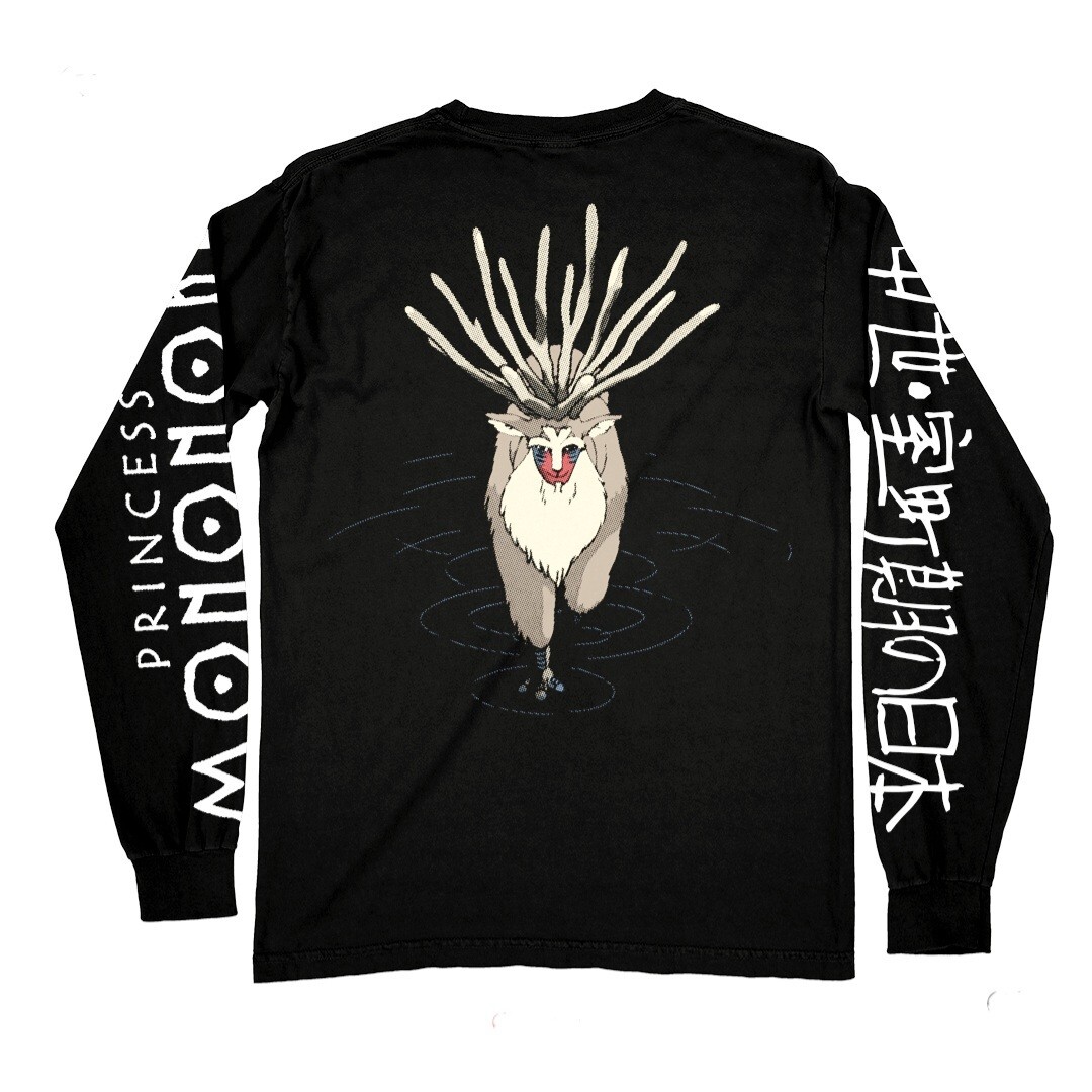Rucking Fotten Princess Mononoke Forest Gods Long Sleeve Shirt New Sealed XL