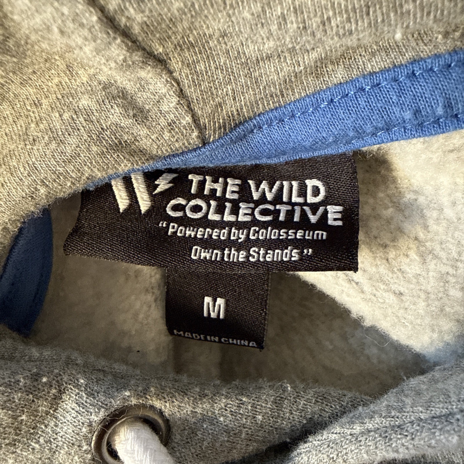 The Wild Collective UCLA Bruins Varsity Letters Bling Cropped Pullover Hoodie M