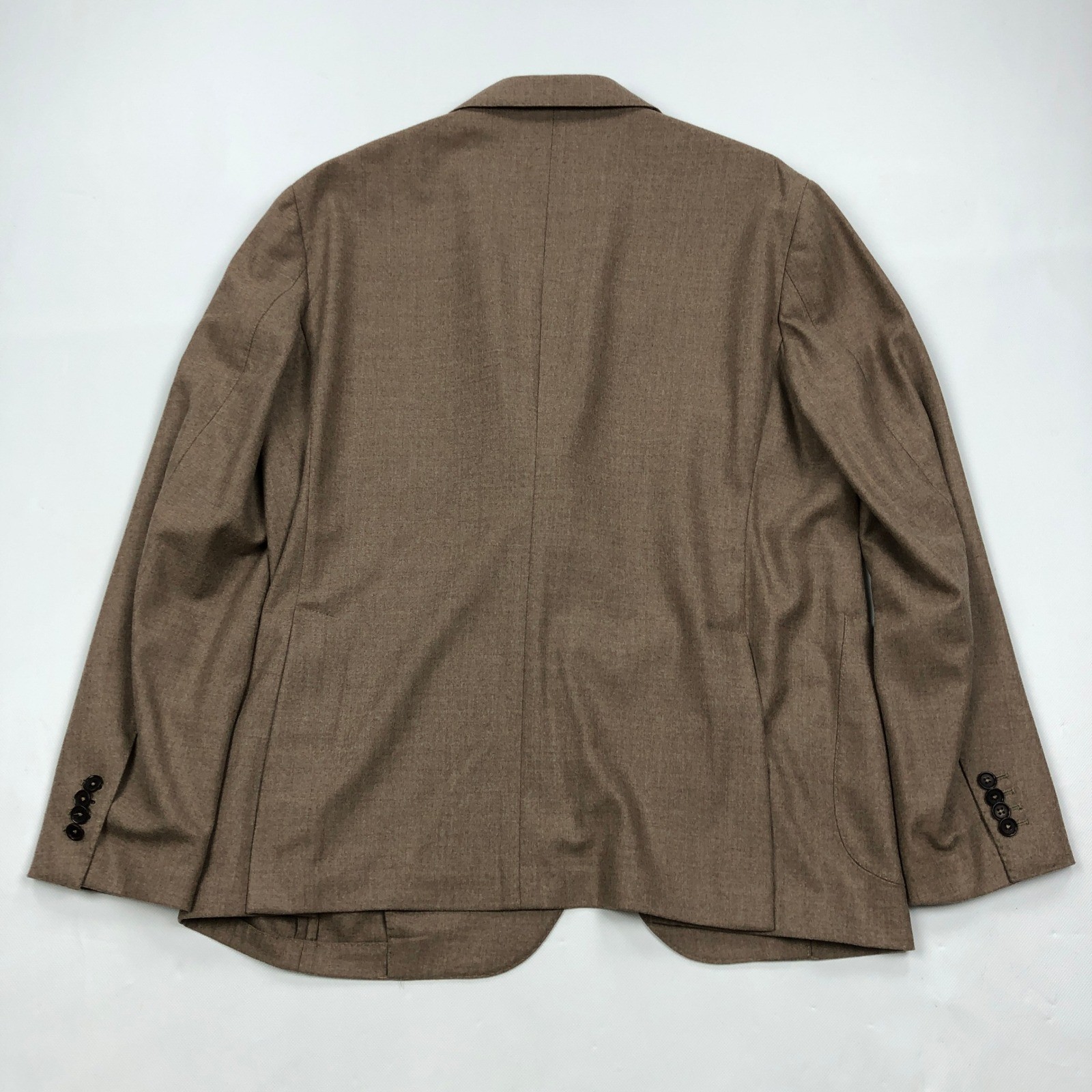 Pini Parma Loro Piana Pecora Nera Wool Blazer Taupe Italy Sz 48 US Unstructured