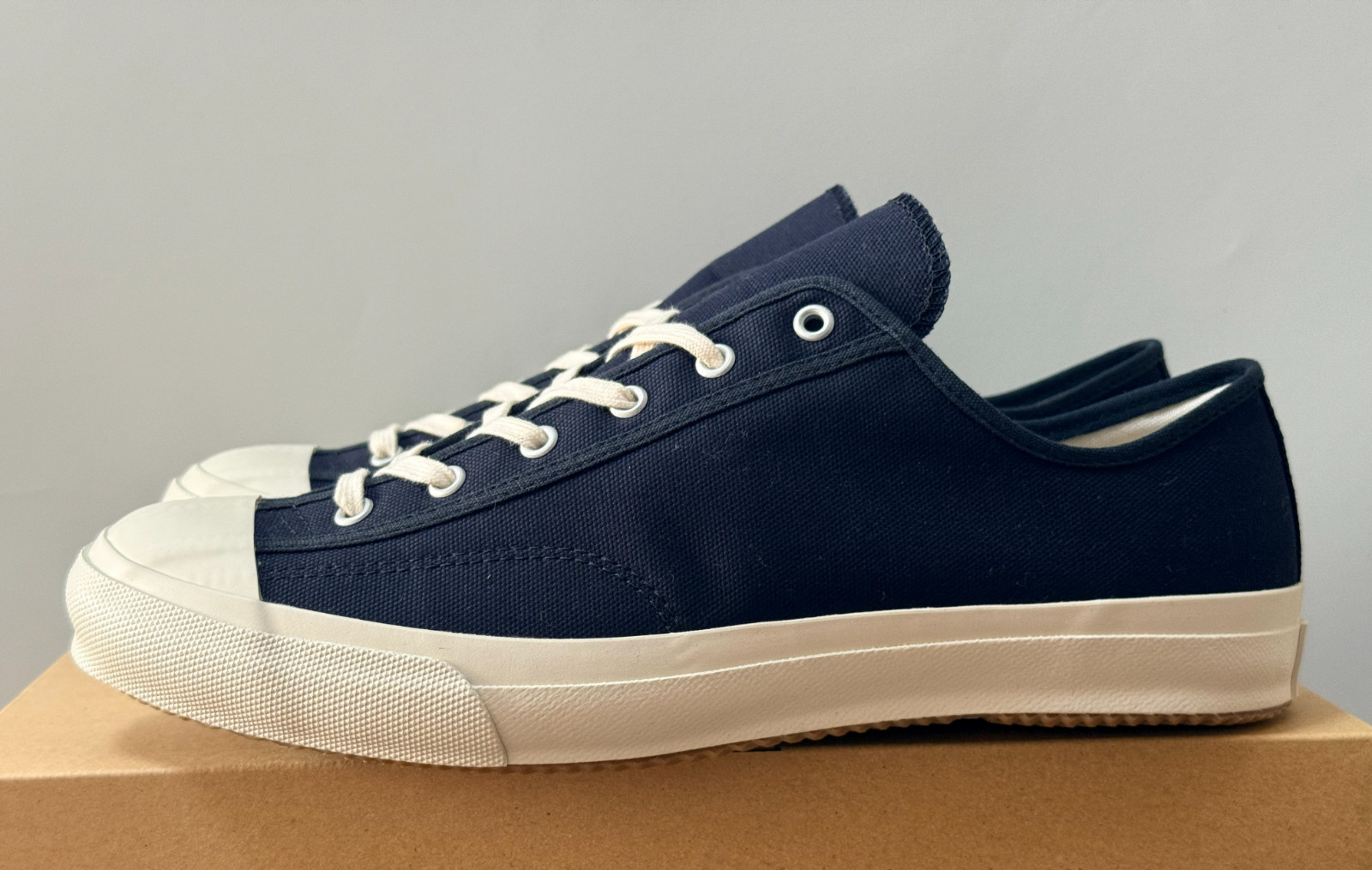 MOONSTAR FINE VULCANIZED GYM CLASSIC DARKNAVY Canvas Shoes Made in Japan