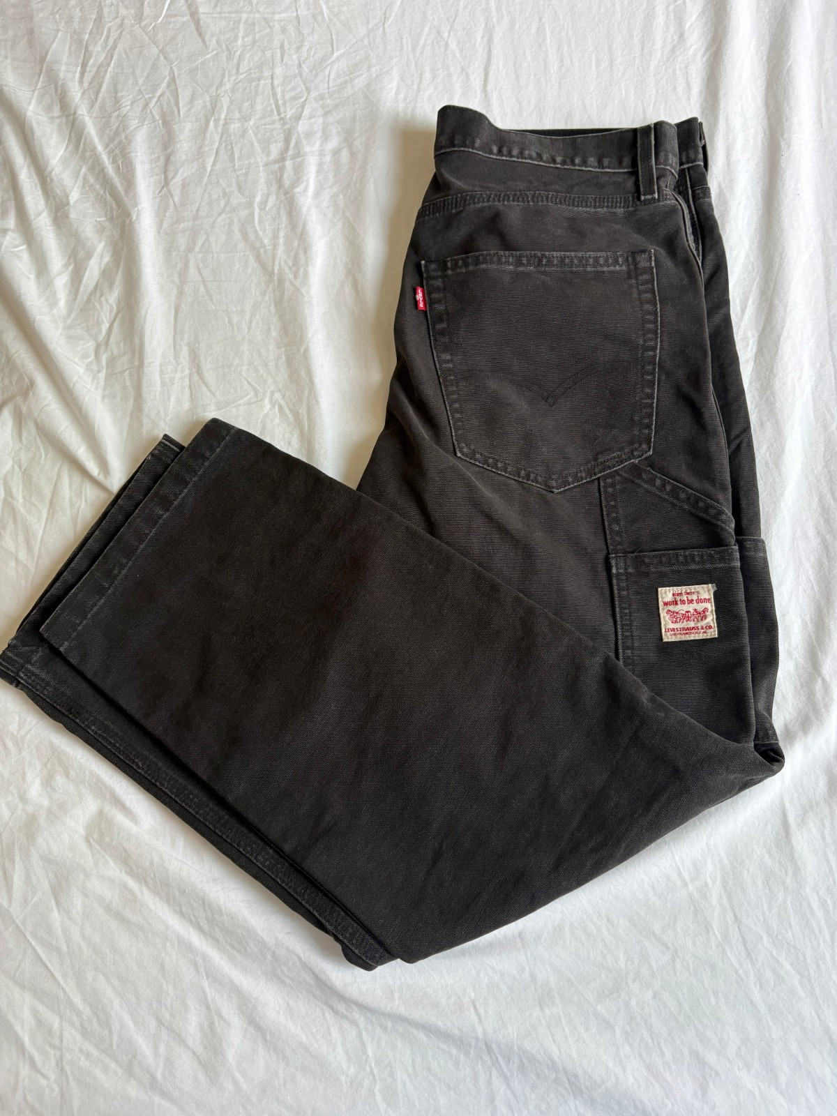 Levis 568 Loose Straight Carpenter Pants Every Night Meteorite Black/Grey 31×30