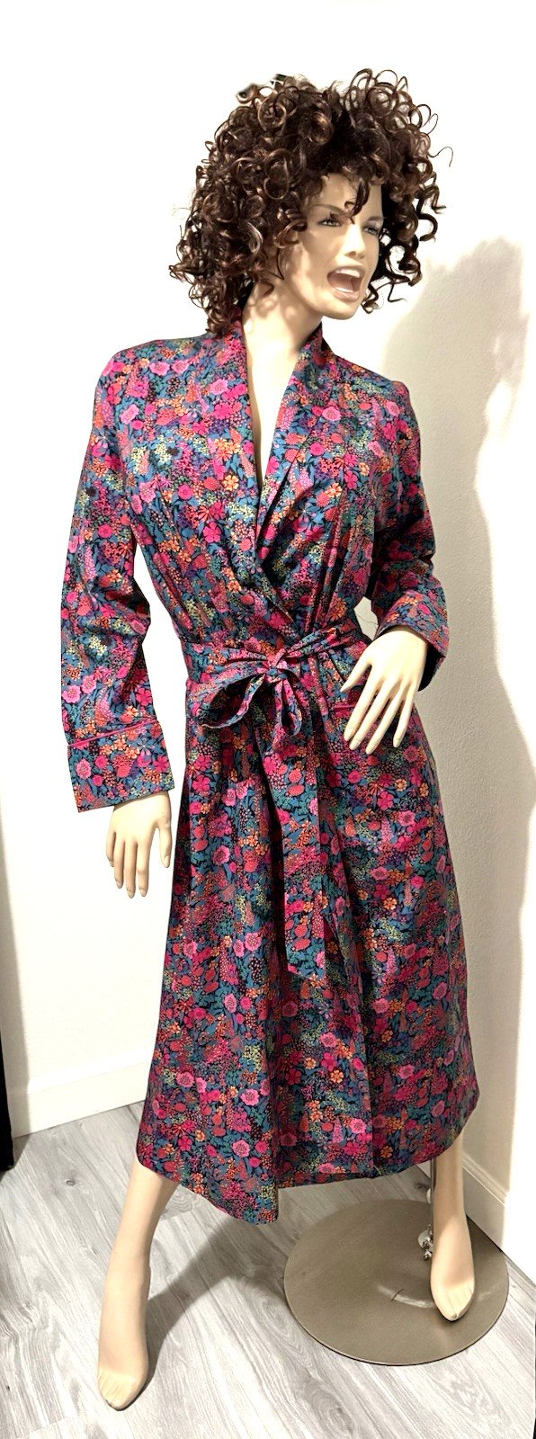 LIBERTY OF LONDON CIARA TANA LAWN COTTON ROBE FLORAL PATTERN SIZE XL NEW