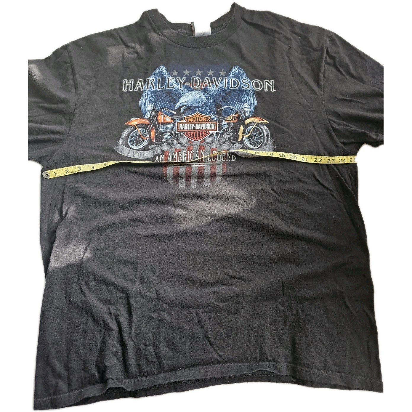 Savannah GA Harley-Davidson 2 Sided T-Shirt Men’s 2XL 50 inX 29.5in Ship Eagle