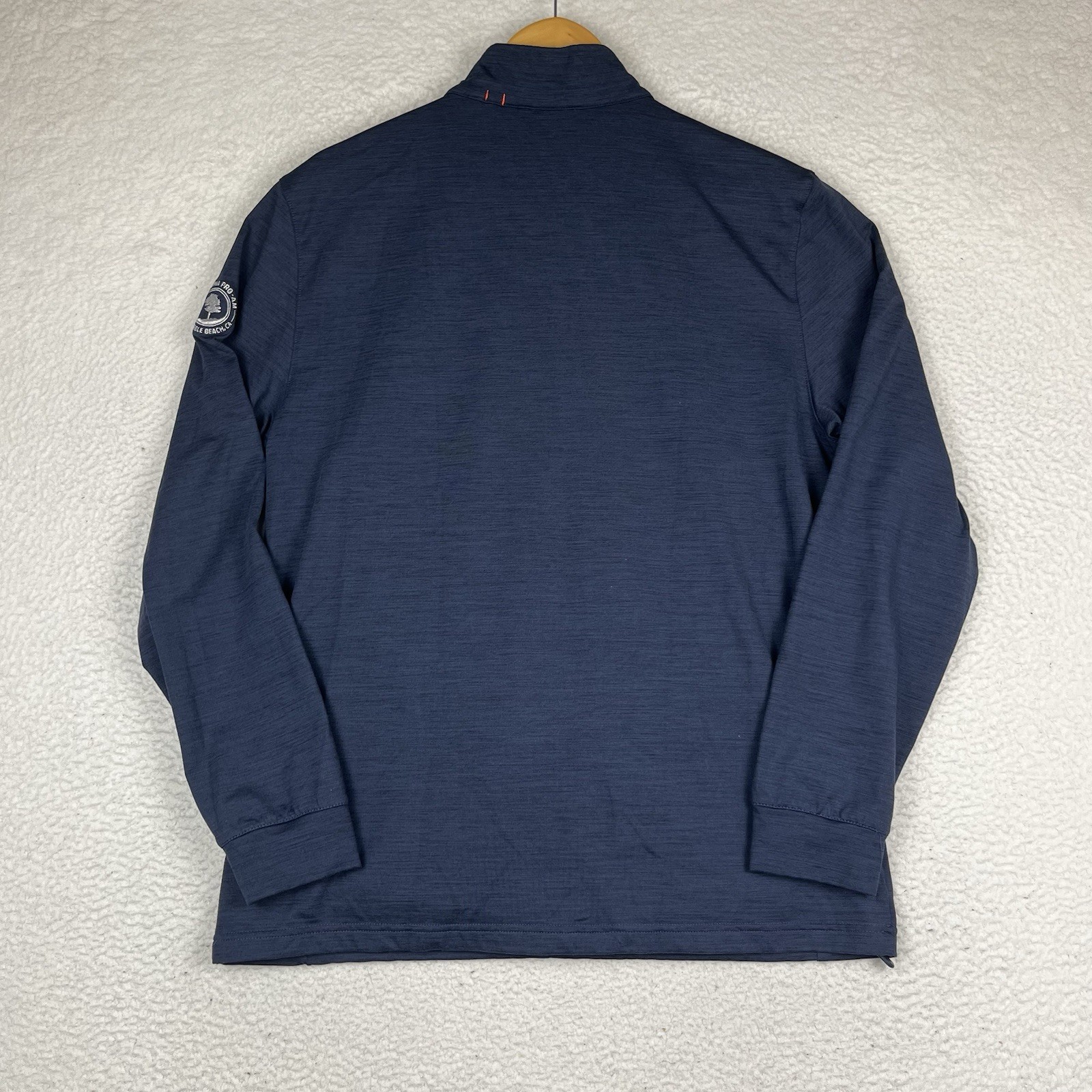 Puma 1/4 Zip Mens Medium Cobra Puma Golf Pro-Am Pebble Beach CA Navy Blue