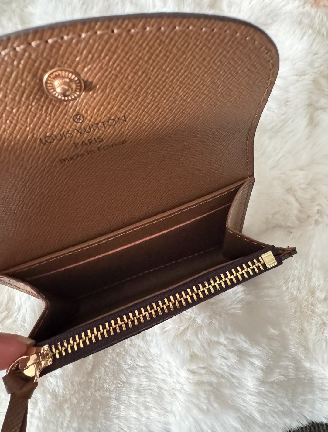 Louis Vuitton Monogram Brown/Gold Rosalie Wallet