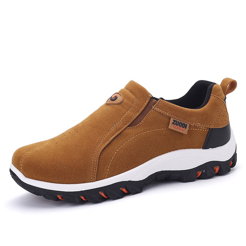 Men Lightweight Slip On Hiking Shoes Non-Slip Comfort Walking Sneakers