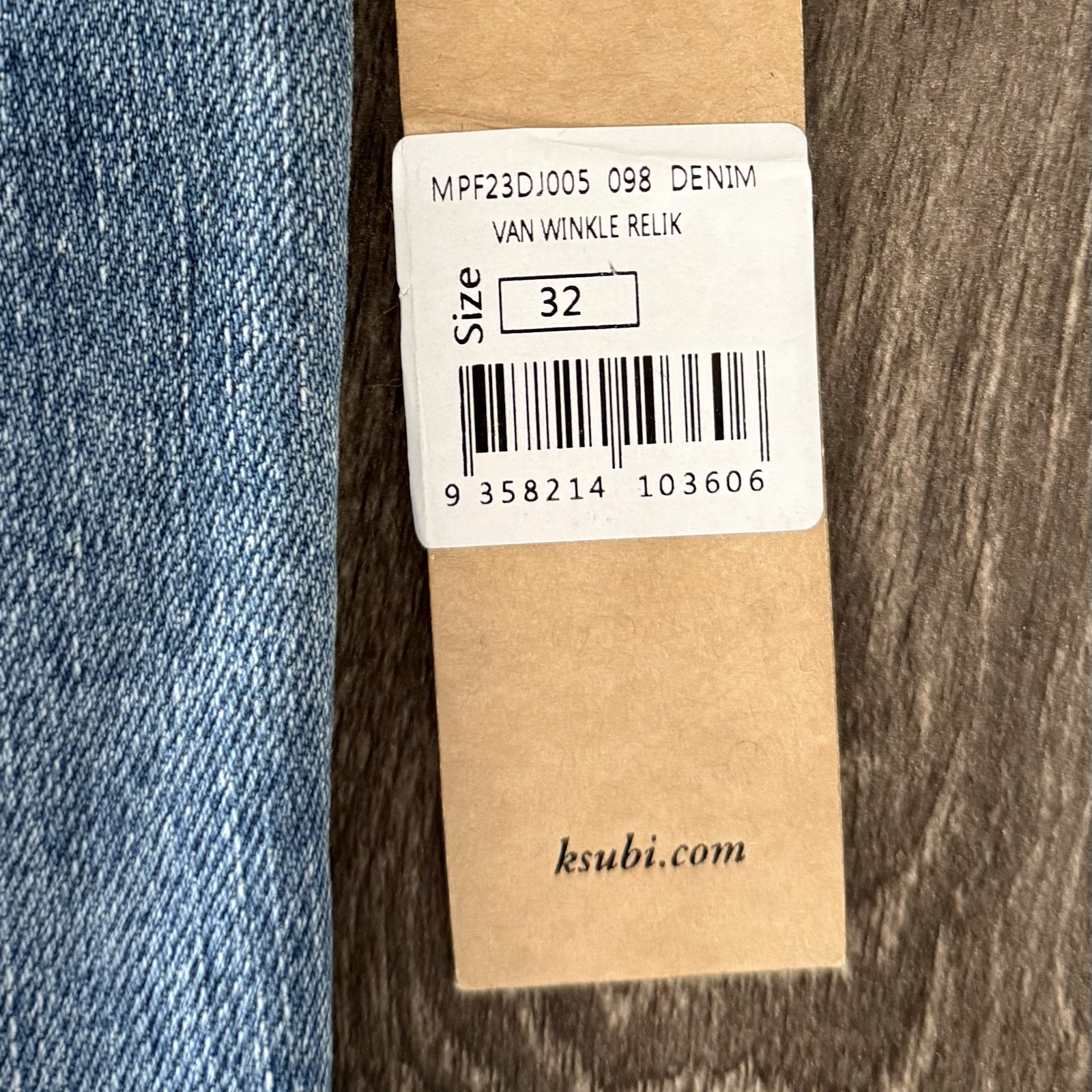 Ksubi Van Winkle Relik Jeans Size 32 (BNWT)