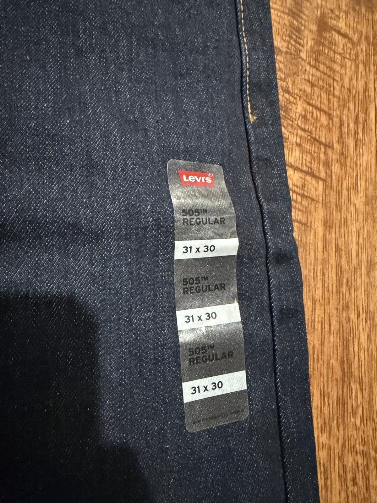 Levi’s Men’s Dark Wash 505 Blue Jeans Size 31×30 Regular Fit NWT (F658)