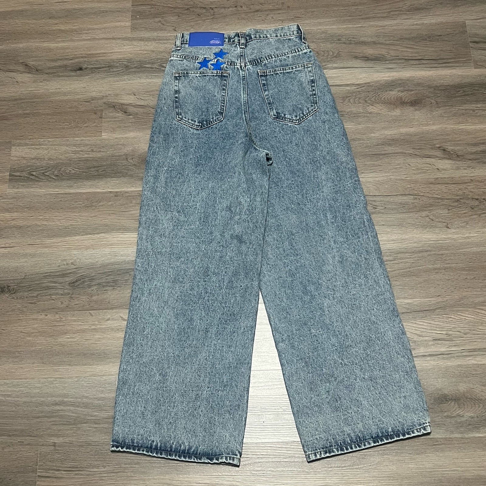 Scuffers Jumbo Blue Jeans Unisex EU 32 Oversize Baggy Streetwear Worldwide Star