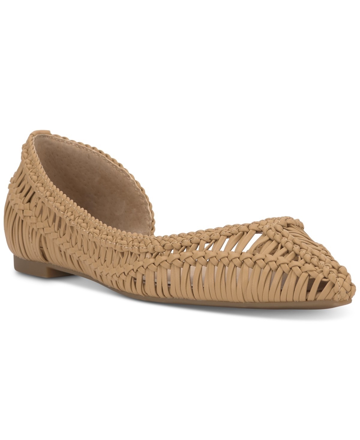 I.n.c. International Concepts Women’s Abron Pointed D’Orsay Flats Walnut Woven