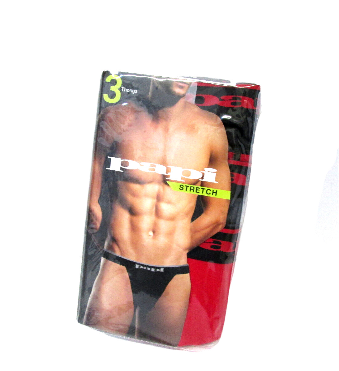 Brand New 3 Pack men’s Papi Sexy Soft touch Thong Thongs Underwear Large 36-38