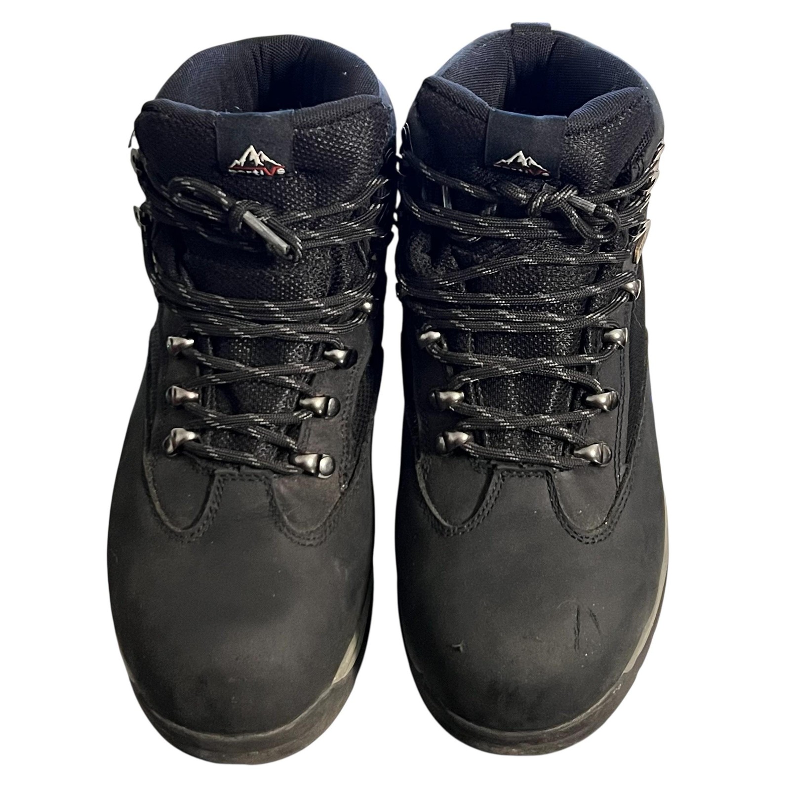 Nortiv 8 Boots Mens Size 7 Black Waterproof Hiking Work Combat Trail Steel Toe