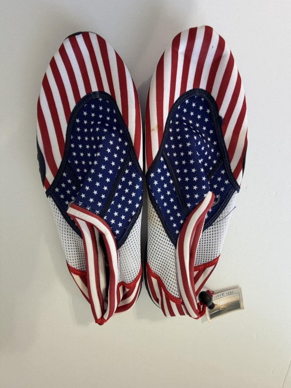 Island Surf Company Sandals Mens 13 Multicolor American Flag Slip On Water