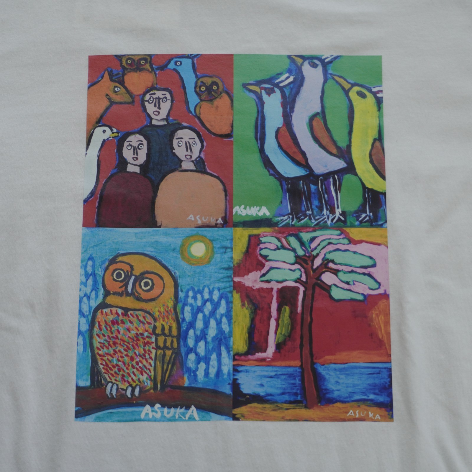 HERALBONY 　Art T-Shirt　collaboration withYakuodo　Japanese brand　Color: White