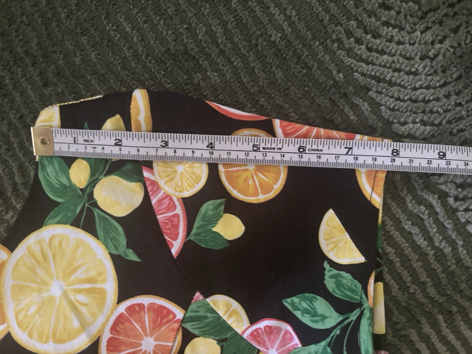 Eva Rose 50s Style Citrus Fruit Fit & Flare Dress Rockabilly Lindy Hop Size M