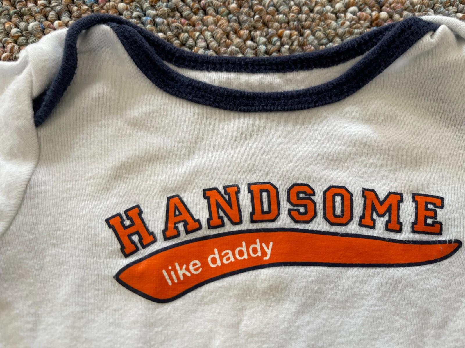 Carter s Boys 01 T-Shirt & Handsome Like Daddy Bodysuit 3-6M