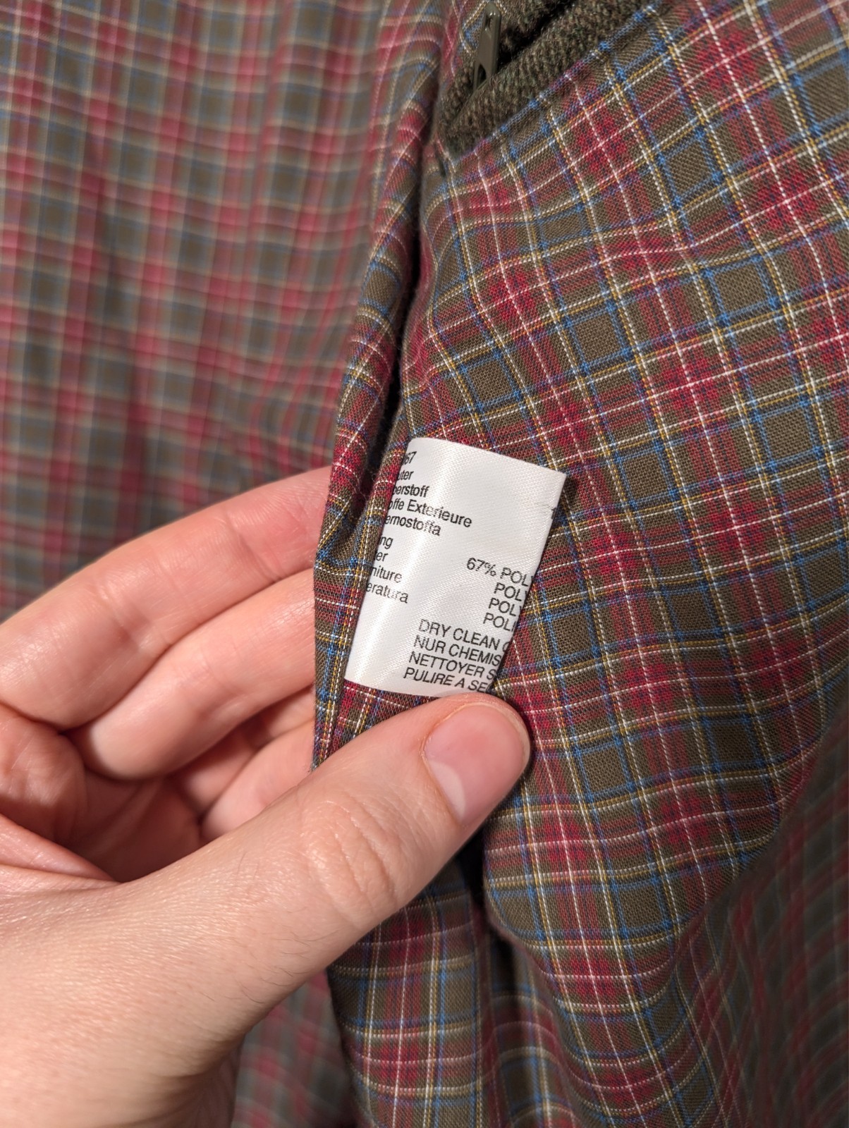 Barbour Derby Tweed Jacket Mens Size C42 107cm Green Check Coat England Wool