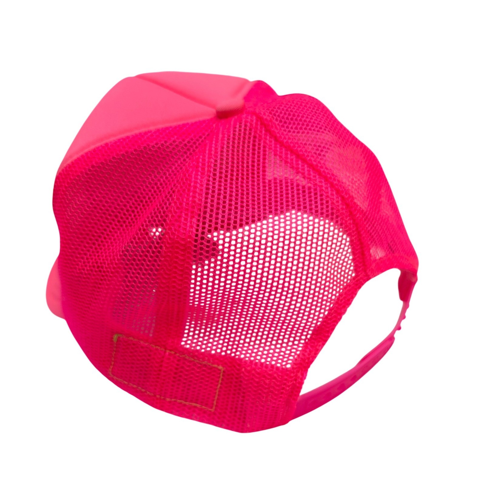 Aviator Nation Smiley Vintage Trucker Hat Neon Pink Snapback Mesh Cap