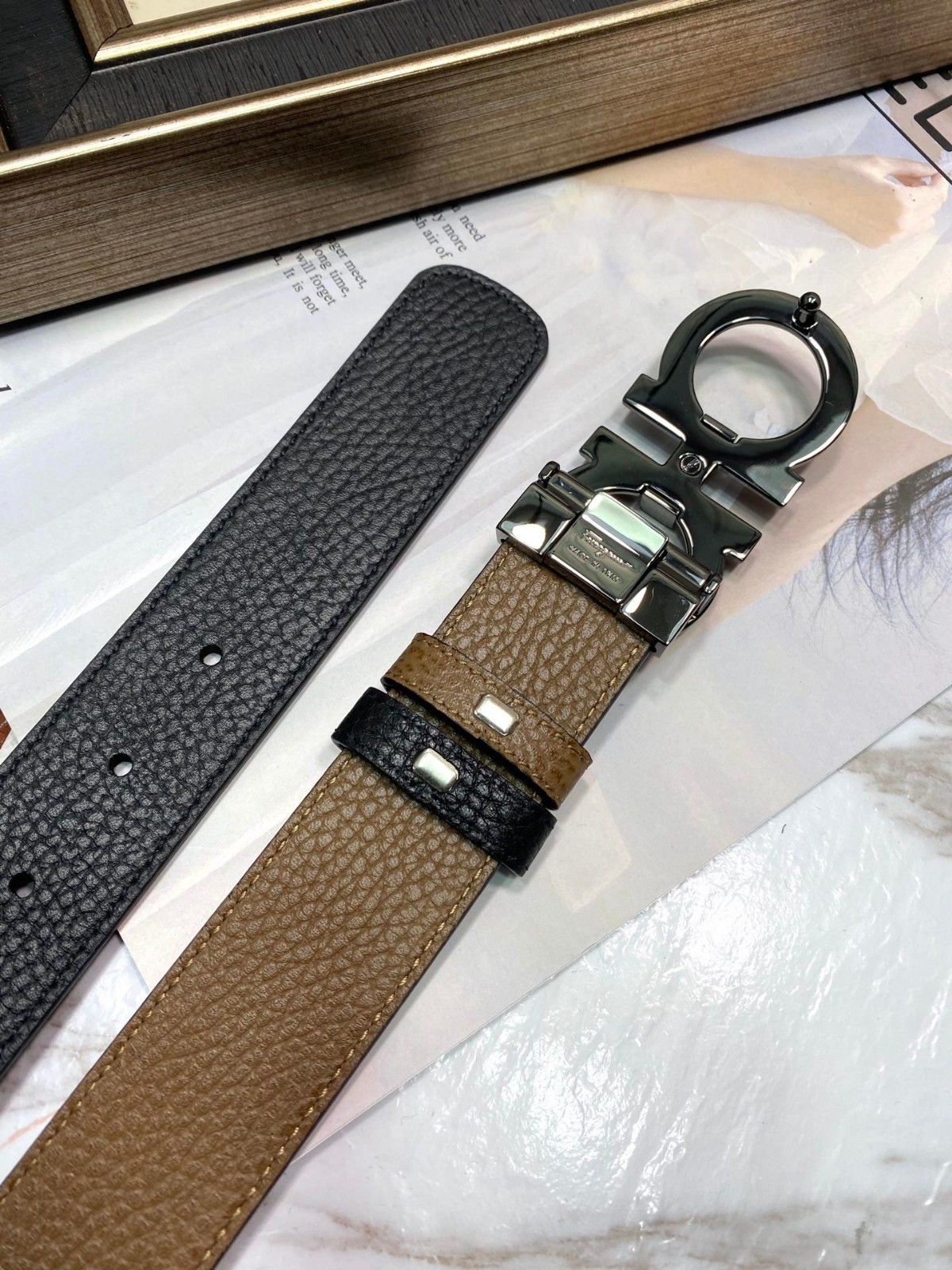 ferragamo belt authentic men