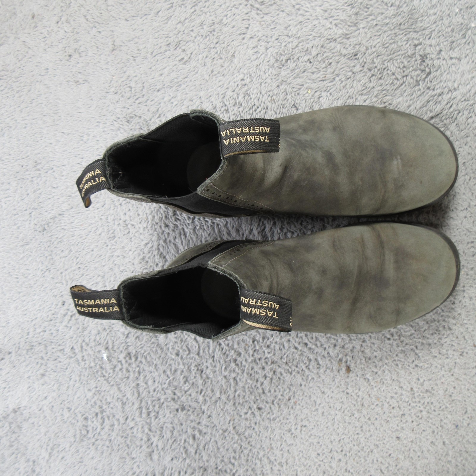 Blundstone Chelsea Boots Mens Size 6 Gray Leather Pull On Ankle Casual Workwear