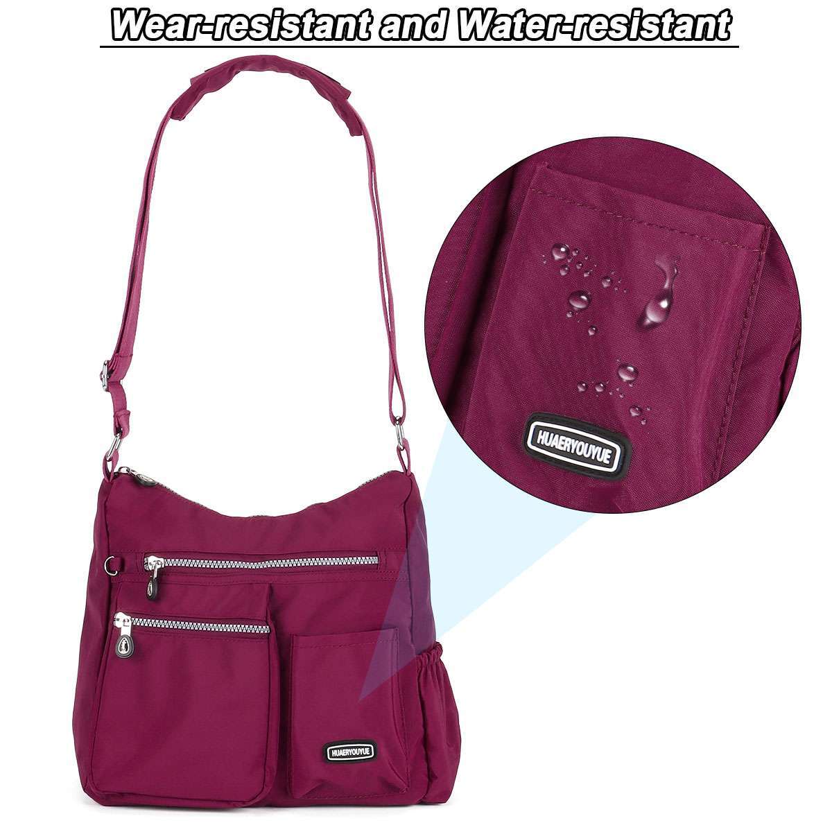 Waterproof Messenger Cross Body Ladies Handbag Shoulder Bag Womens Large Purse
