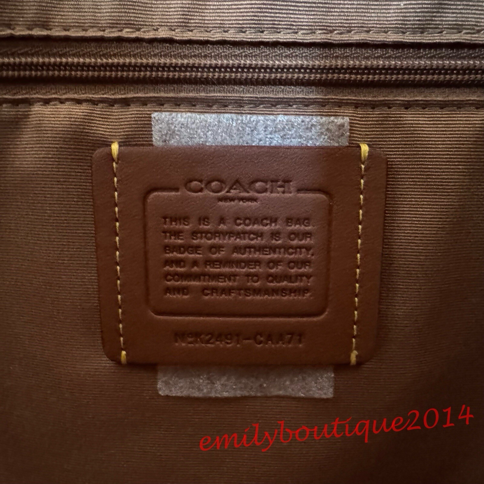 NWT Coach CAA71 Gallery Tote Bag In Signature Canvas & Cherry Print Zip Wristlet