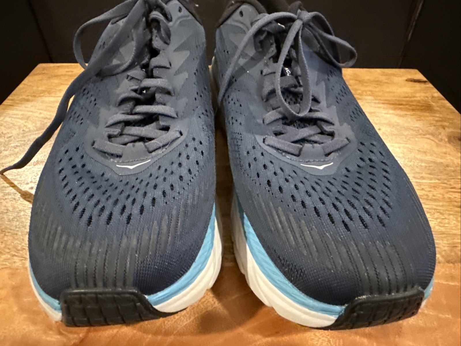 Hoka One One Clifton 7 Men’s Running Shoes Moonlit Ocean/Green Size 10.5 Blue