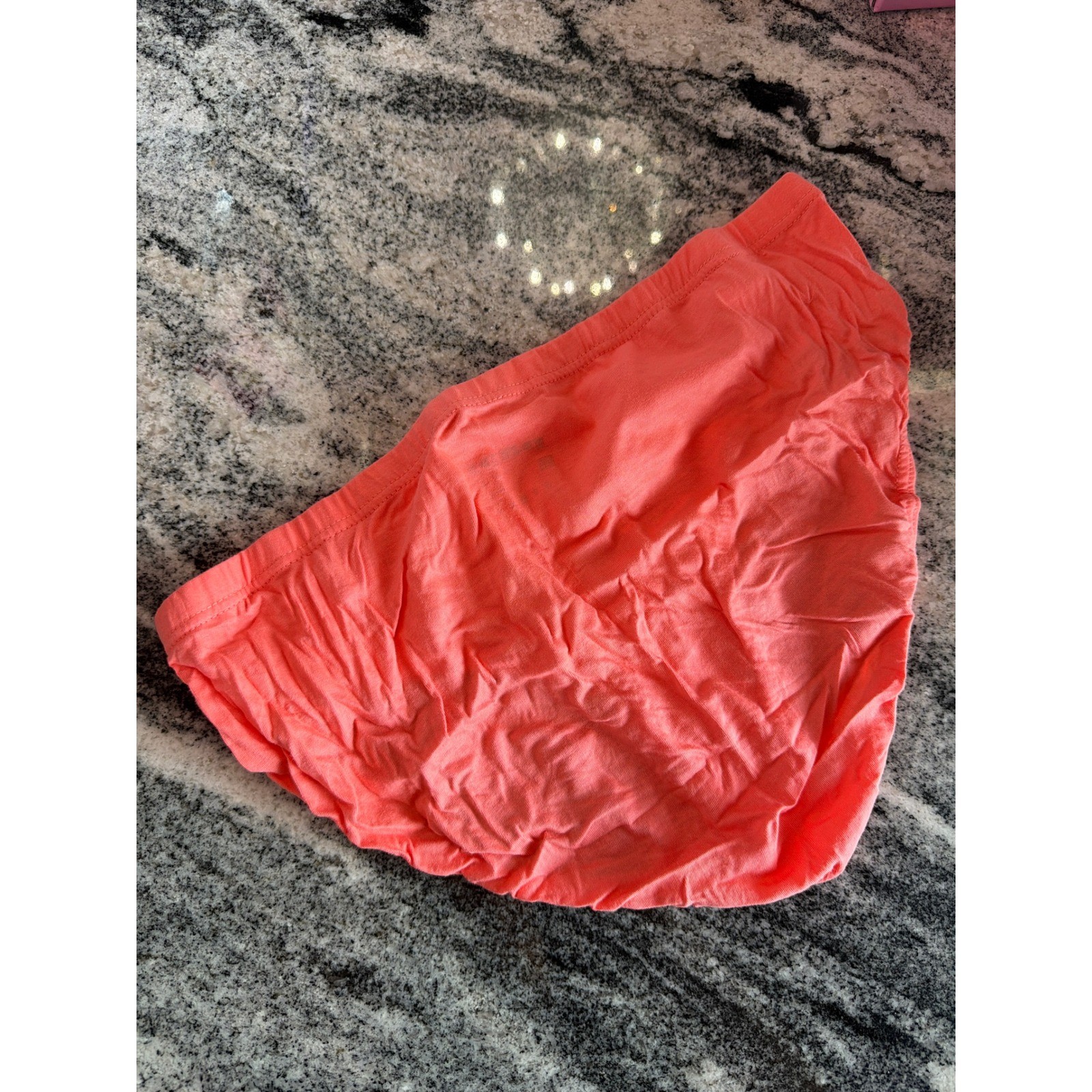 Papi Mens Cotton Brief Underwear Coral Pink Low Rise Size XL Contoured Pouch