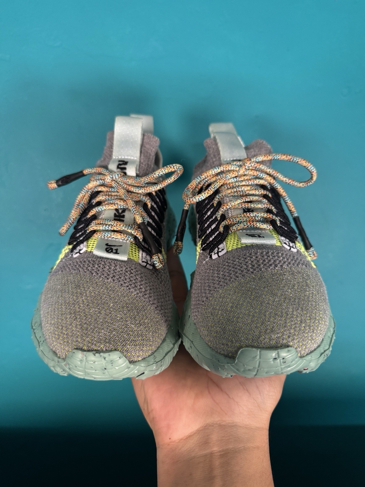 Nike Space Hippie 01 Women’s Size 4 Gray Volt Athletic Running Sneakers