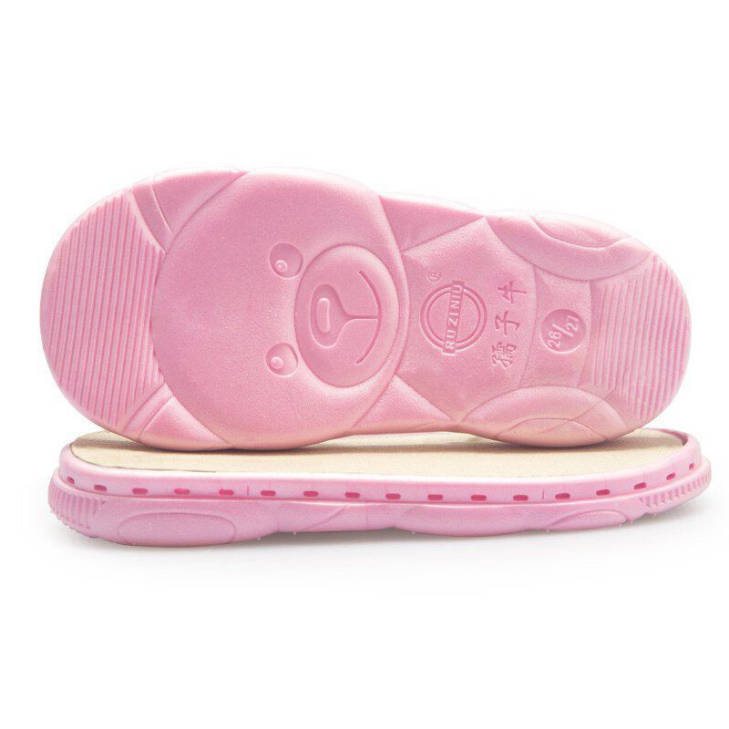 2-8 years EVA Rubber Hooks Soles Non-slip Cute Bear Bottom Hand-knitted DIY Gift