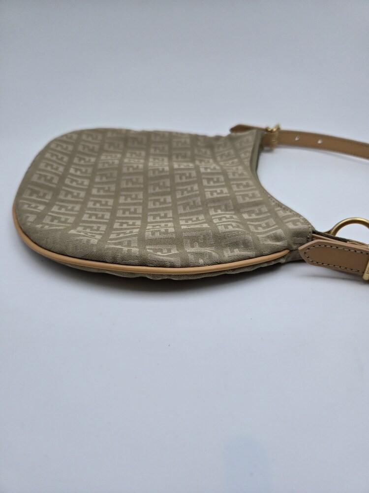 Authentic Fendi Zucchino Oyster Shoulder Bag – Bag Only