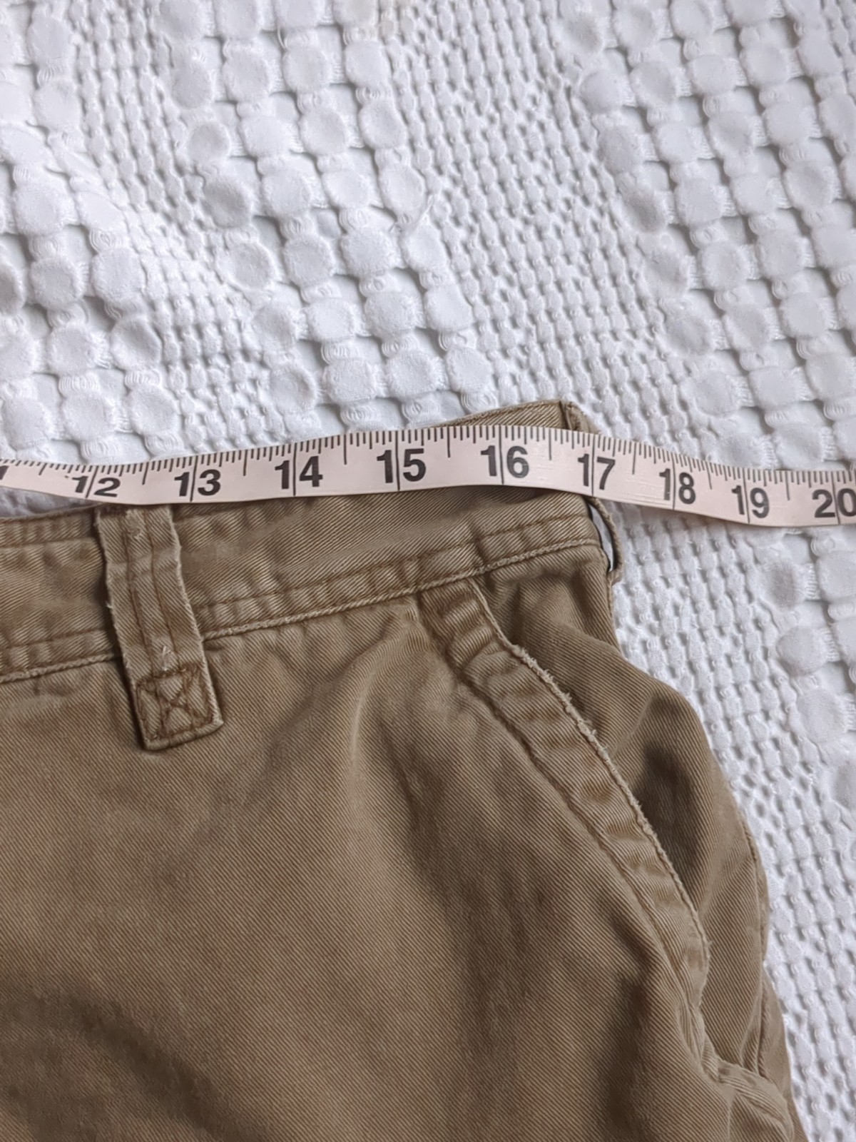 Vtg Abercrombie & Fitch Cargo Shorts Size 34 Tan Waist 33″ Inseam 9″