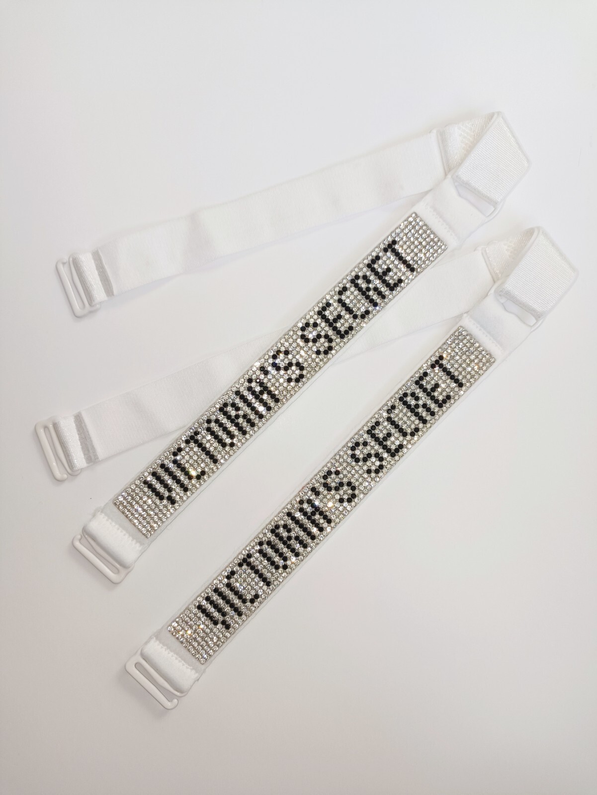 Black or White or Red or Pink/Bra Straps/1pair/Adjustable Diamond/shine strap