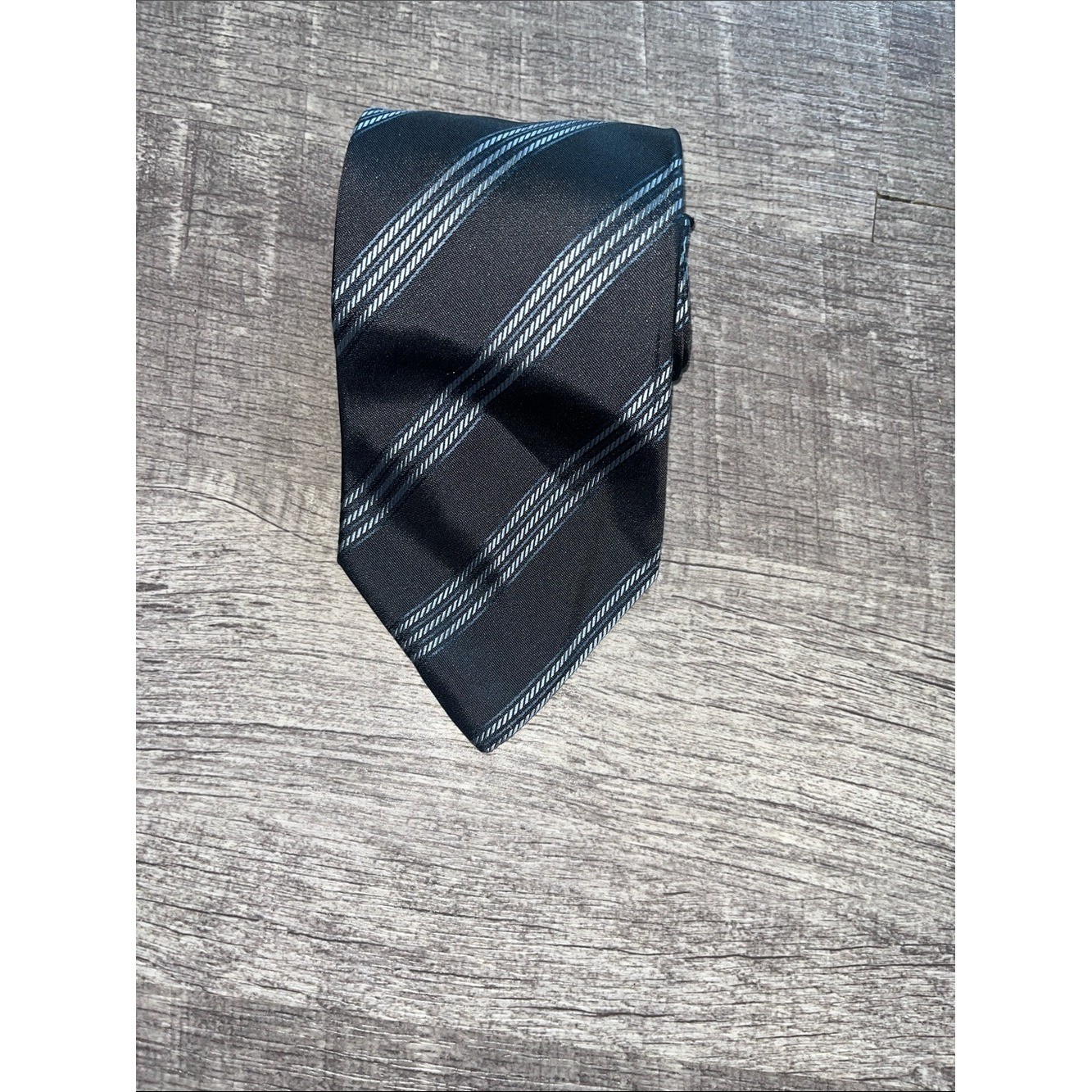 Corneliani Grey Diagonal Stripe Men’s Tie