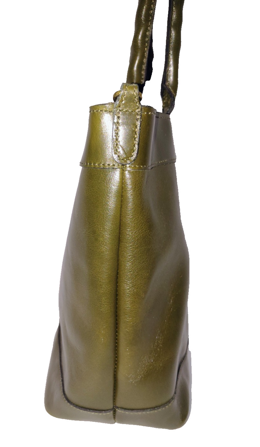 Patricia Nash Mallory Convertible Tote Soft Olive Leather Bag NWT MSRP $249 P996