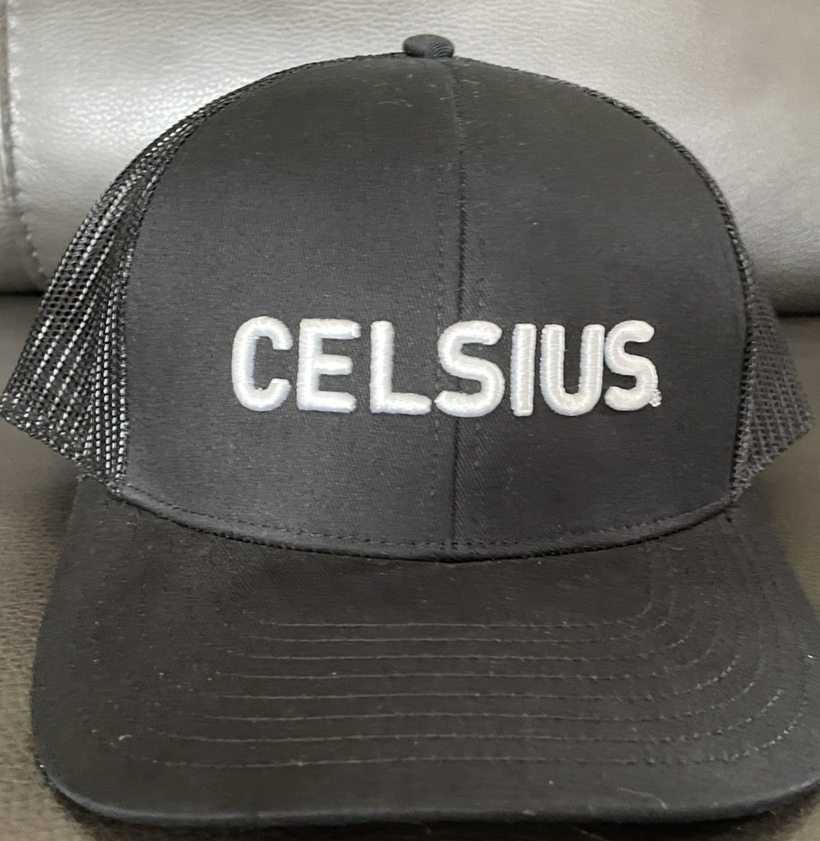 Celsius Trucker Hat Cap Black Men’s OSFM Snapback NEW
