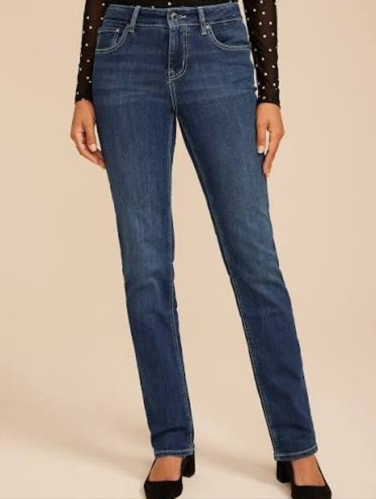 m jeans by maurices™ Classic Straight Mid Rise Jean