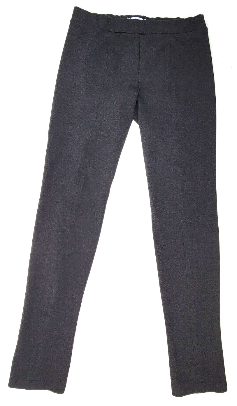 Vince Womens Ponte Pants Size Medium Dark Heather Gray Pull On Stretch Slim