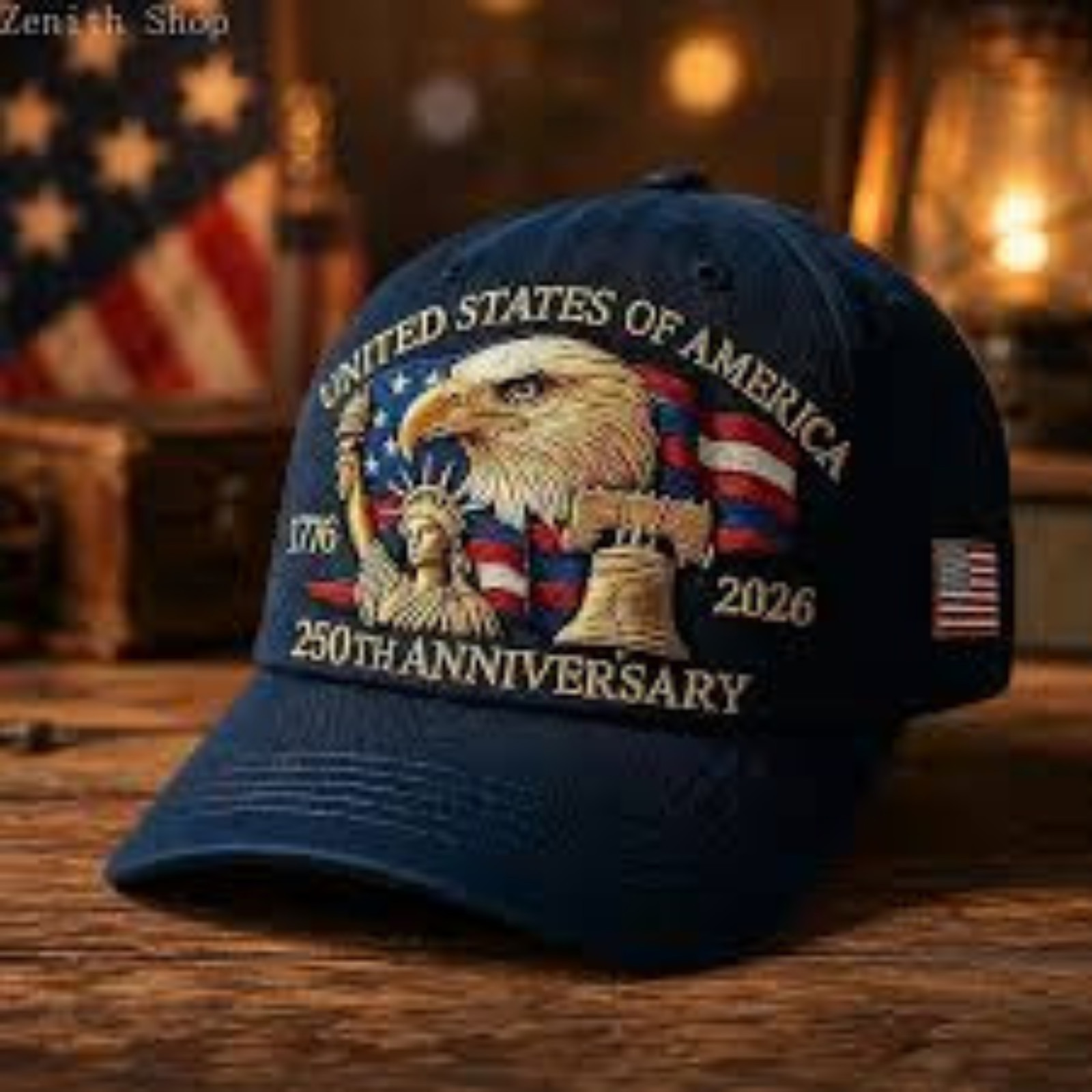 USA 250th Anniversary Baseball Cap Adjustable Patriotic Hat for Multiple Occasio