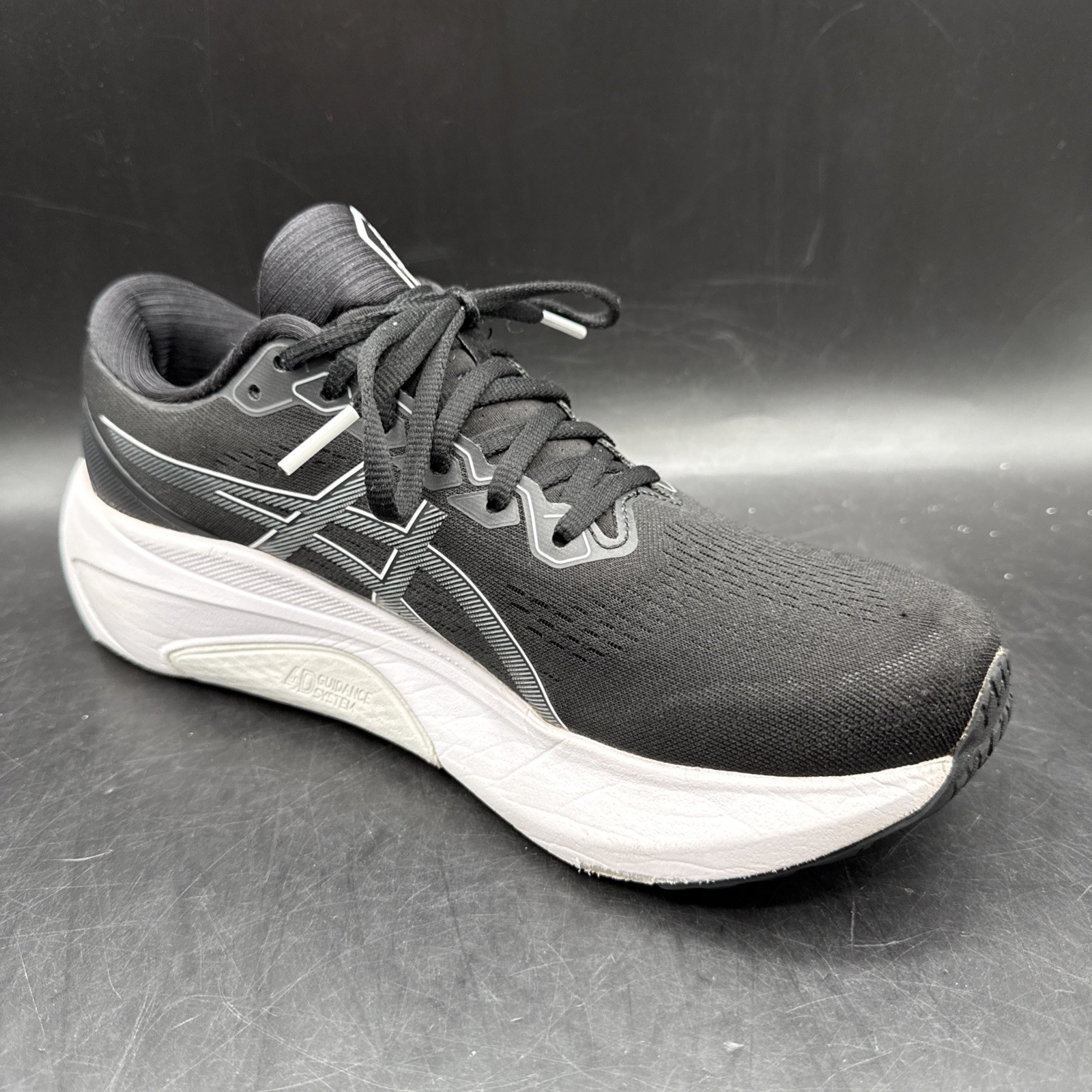 ASICS Gel Kayano 30 Black/White Women’s Size 9.5 1012B357 Running Sneakers Shoes
