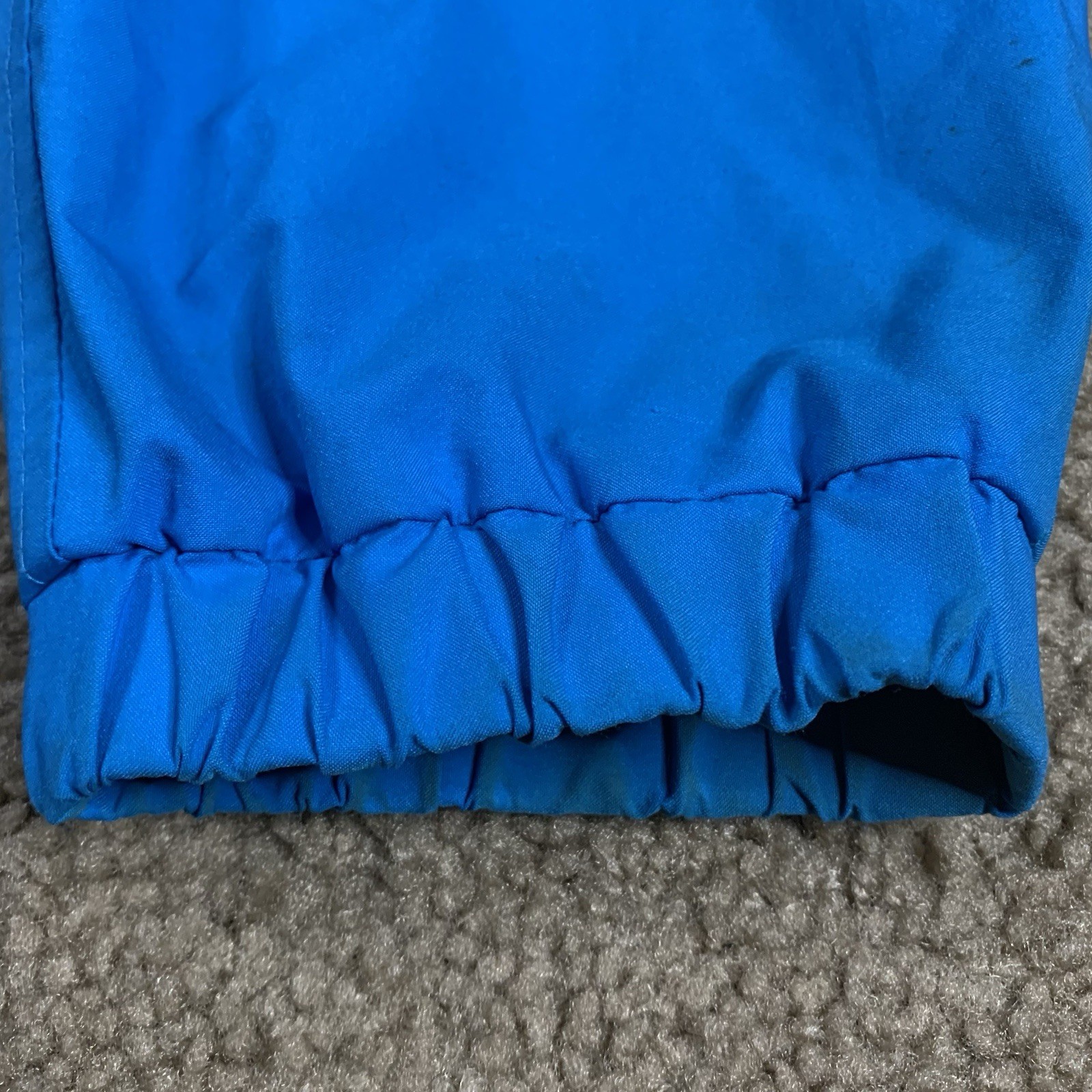 VTG Eddie Bauer Mens Medium Blue Pullover 1/4 Zip Jacket Camping Outdoors 90s