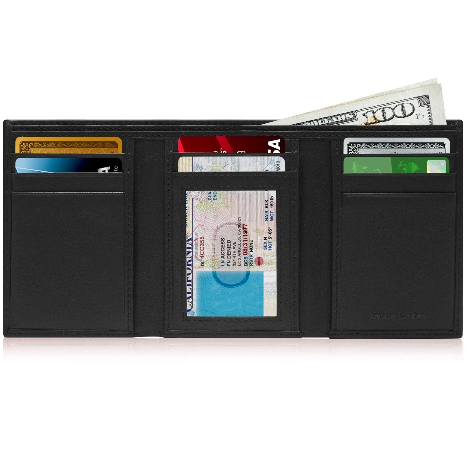 Marshal Bifold Wallet for Men – Black