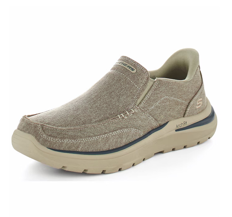 SALE! Skechers Men’s Slip-Ins Arch Fit Superior Shoe Taupe Medium Size FREESHIP